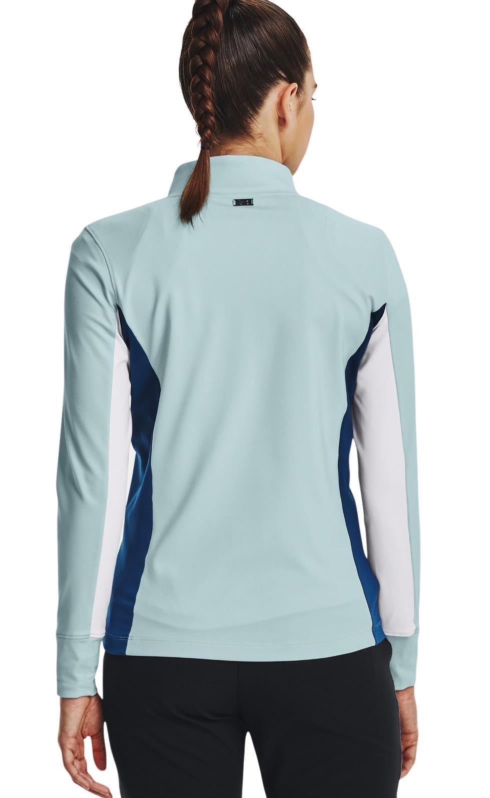 Under Armour Storm Midlayer 1/2 Zip chaqueta de mujer, fuse teal/white