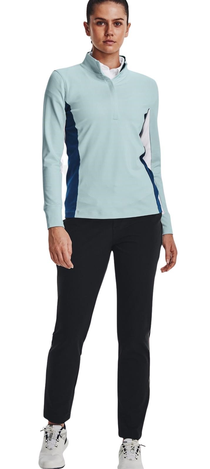 Under Armour Storm Midlayer 1/2 Zip chaqueta de mujer, fuse teal/white