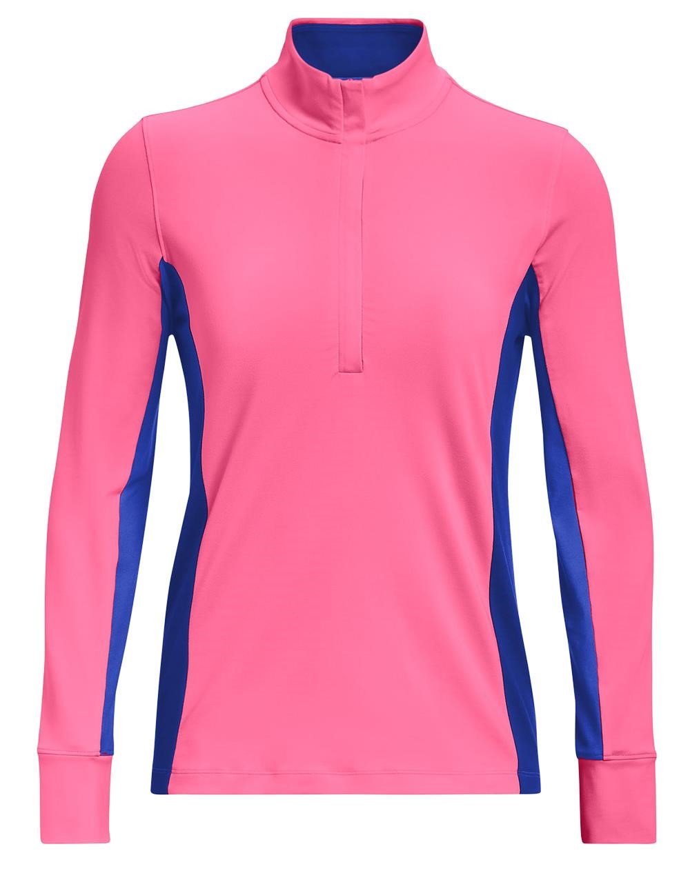 Under Armour Storm Midlayer 1/2 Zip chaqueta de mujer, pink punk/versa blue