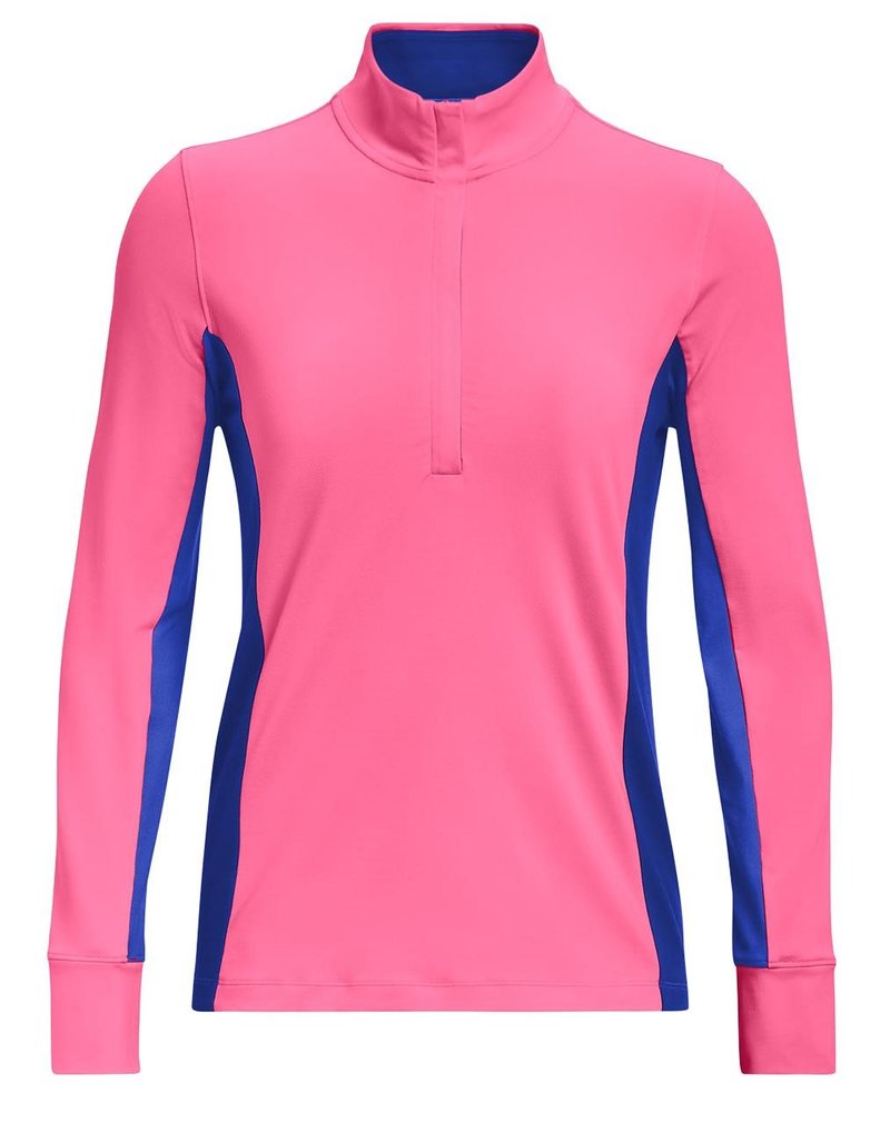 Under Armour Storm Midlayer 1/2 Zip chaqueta de mujer, pink punk/versa blue