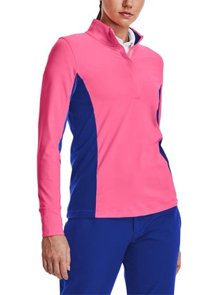 Under Armour Storm Midlayer 1/2 Zip chaqueta de mujer, pink punk/versa blue