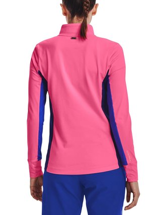 Under Armour Storm Midlayer 1/2 Zip chaqueta de mujer, pink punk/versa blue