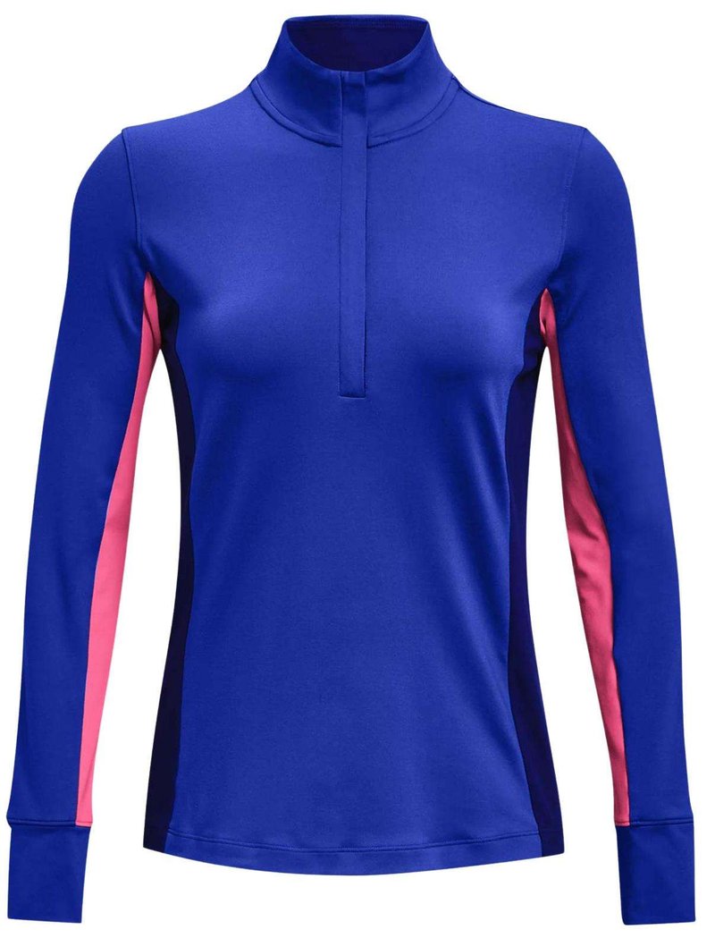 Under Armour Storm Midlayer 1/2 Zip sudadera de mujer, versa blue/pink punk