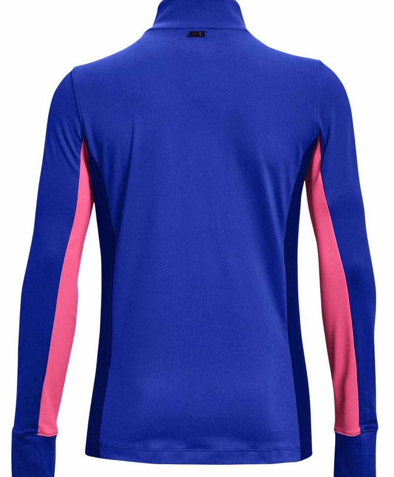 Under Armour Storm Midlayer 1/2 Zip sudadera de mujer, versa blue/pink punk