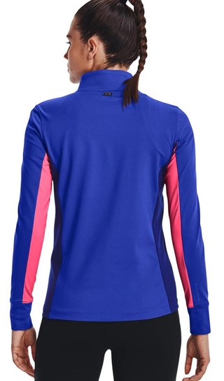 Under Armour Storm Midlayer 1/2 Zip sudadera de mujer, versa blue/pink punk