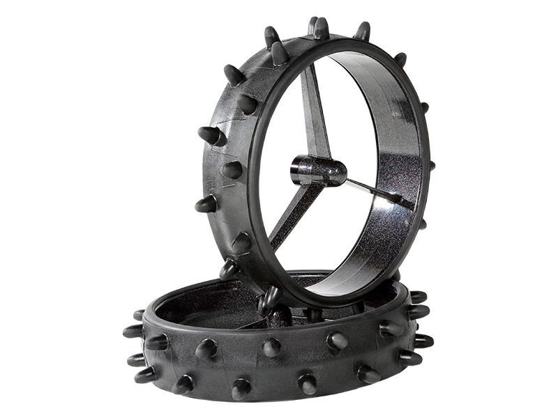 JuCad Winter Sleeves with rubber spikes, negro