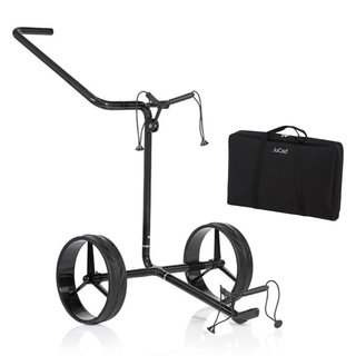 JuCad Carbon Shadow carrito manual de 2 ruedas, negro mate + bolsa de transporte JTT