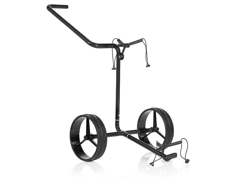 JuCad Carbon Shadow carrito manual de 2 ruedas, negro mate + bolsa de transporte JTT
