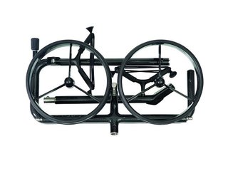 JuCad Carbon Shadow carrito manual de 2 ruedas, negro mate + bolsa de transporte JTT