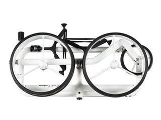 JuCad Carbon carrito manual, negro/blanco + bolsa de transporte JTT