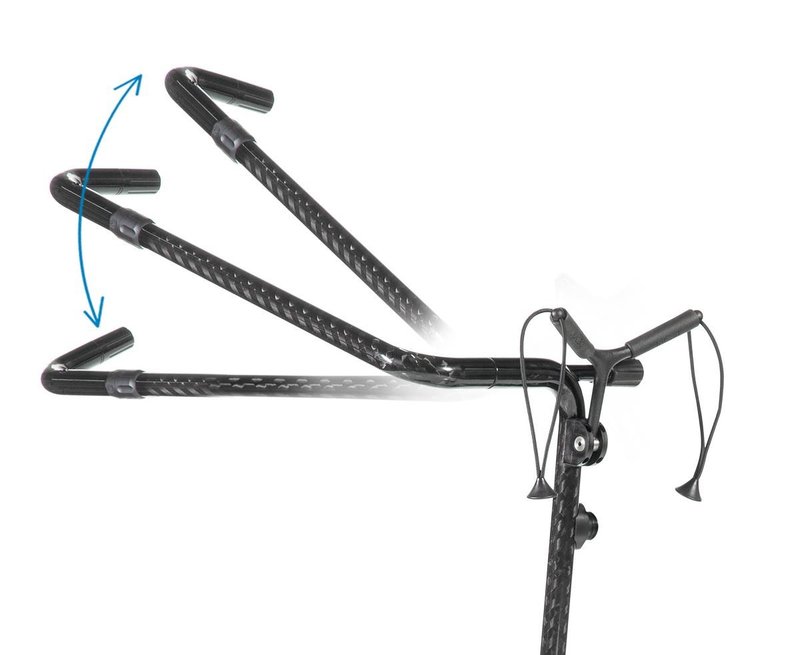 JuCad Carbon carrito manual, negro/blanco + bolsa de transporte JTT