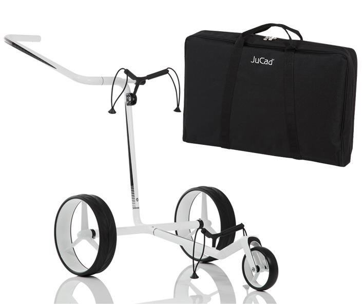 JuCad Carbon carrito manual, negro/blanco + bolsa de transporte JTT