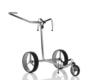 JuCad Carbon carrito manual, plateado/negro + bolsa de transporte JTT