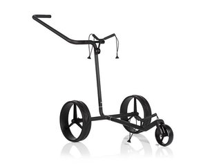 JuCad Carbon Shadow carrito manual de 3 ruedas, negro mate + bolsa de transporte JTT