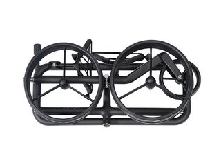 JuCad Carbon Shadow carrito manual de 3 ruedas, negro mate + bolsa de transporte JTT