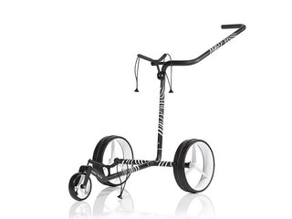 JuCad Carbon Zebra carrito manual, acabado mate blanco/negro en diseño 3K + bolsa de transporte JTT