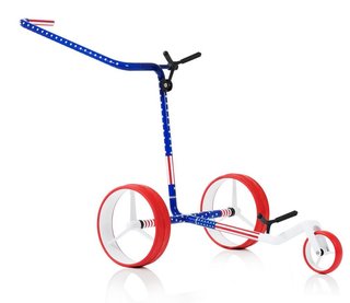 JuCad Carbon USA trolley manual + bolsa de transporte JTT, azul/rojo