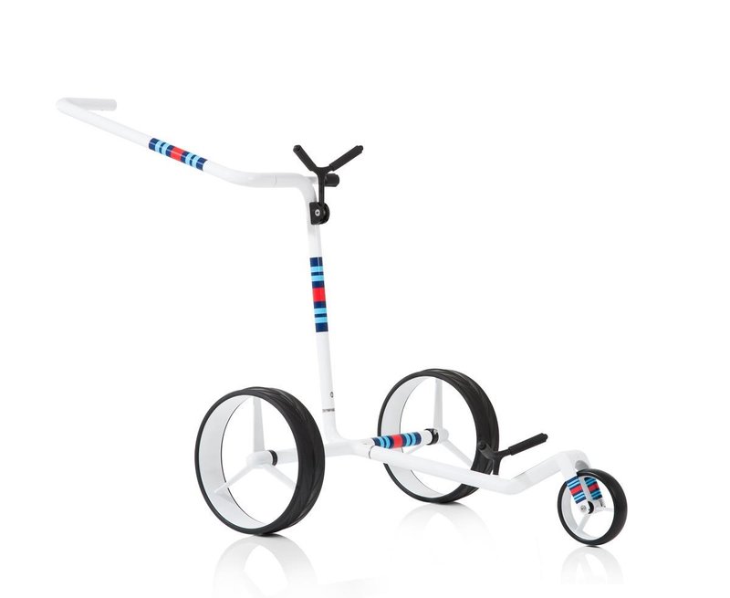 JuCad Carbon Racing carrito manual + bolsa de transporte JTT, blanco