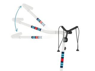 JuCad Carbon Racing carrito manual + bolsa de transporte JTT, blanco