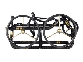 JuCad Carbon Special carrito manual + bolsa de transporte JTT, negro