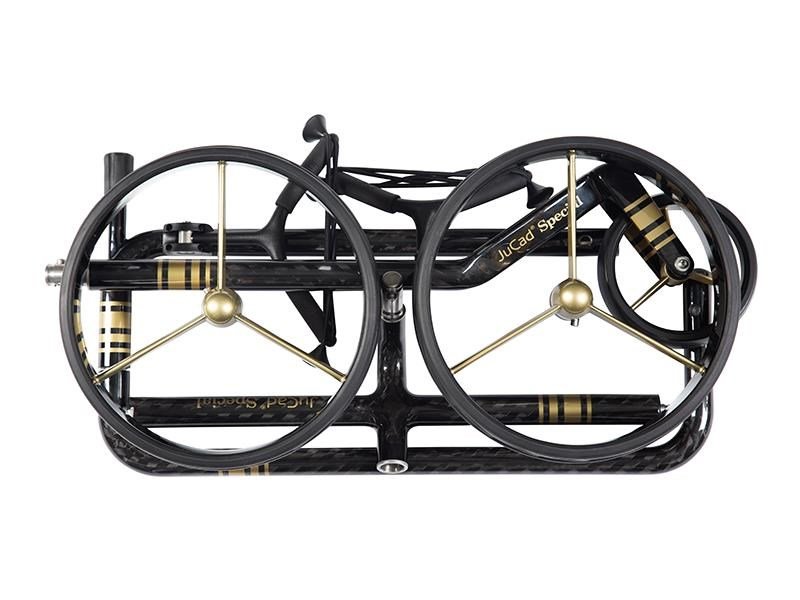 JuCad Carbon Special carrito manual + bolsa de transporte JTT, negro