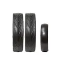 JuCad neumáticos - 2 ruedas traseras, 1 rueda delantera, negro