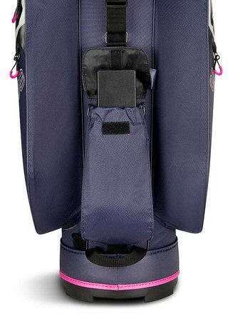 Big Max AQUA Silencio 4 Organizer cart bag, steel blue/off white/fuchsia