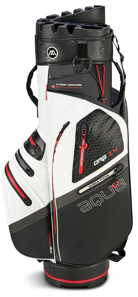 Big Max AQUA Silencio 4 Organizer bolsa de carro, blanco/negro/rojo