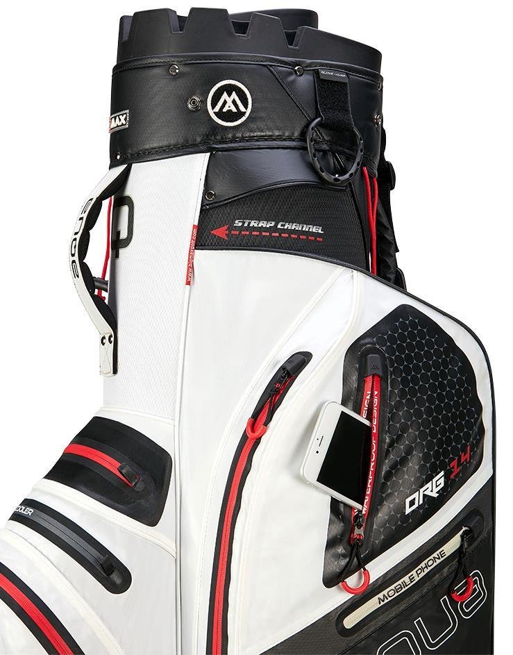 Big Max AQUA Silencio 4 Organizer bolsa de carro, blanco/negro/rojo