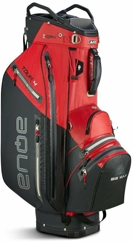 Big Max AQUA Tour 4 cart bag, rojo/negro