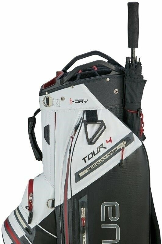 Big Max AQUA Tour 4 cart bag, blanco/negro/merlot
