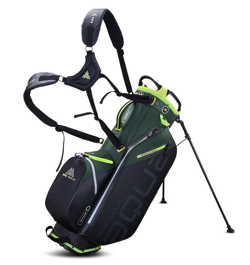 Big Max AQUA Eight G stand bag, verde bosque/negro/lima
