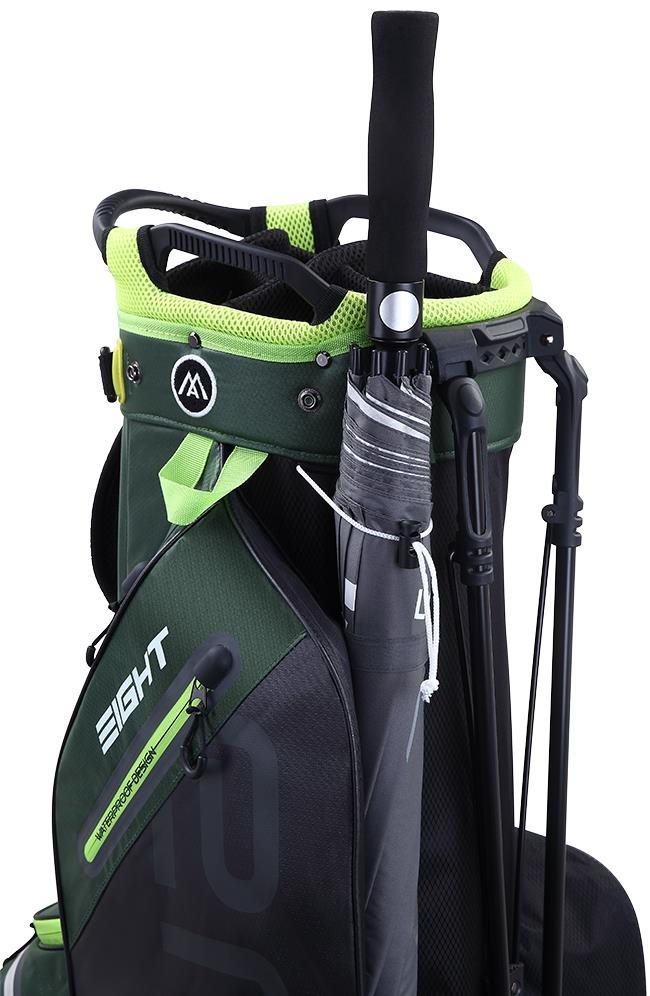 Big Max AQUA Eight G stand bag, verde bosque/negro/lima