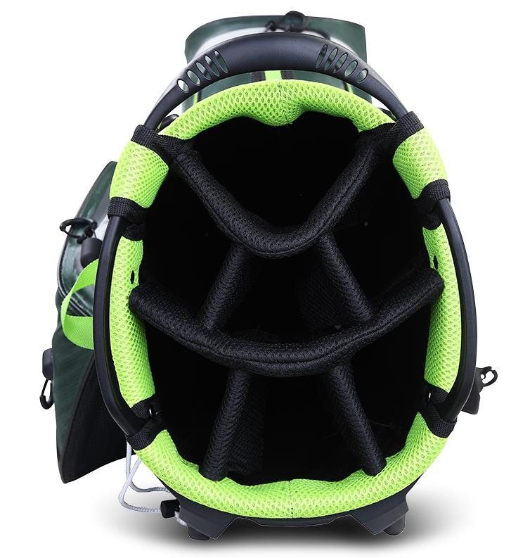 Big Max AQUA Eight G stand bag, verde bosque/negro/lima