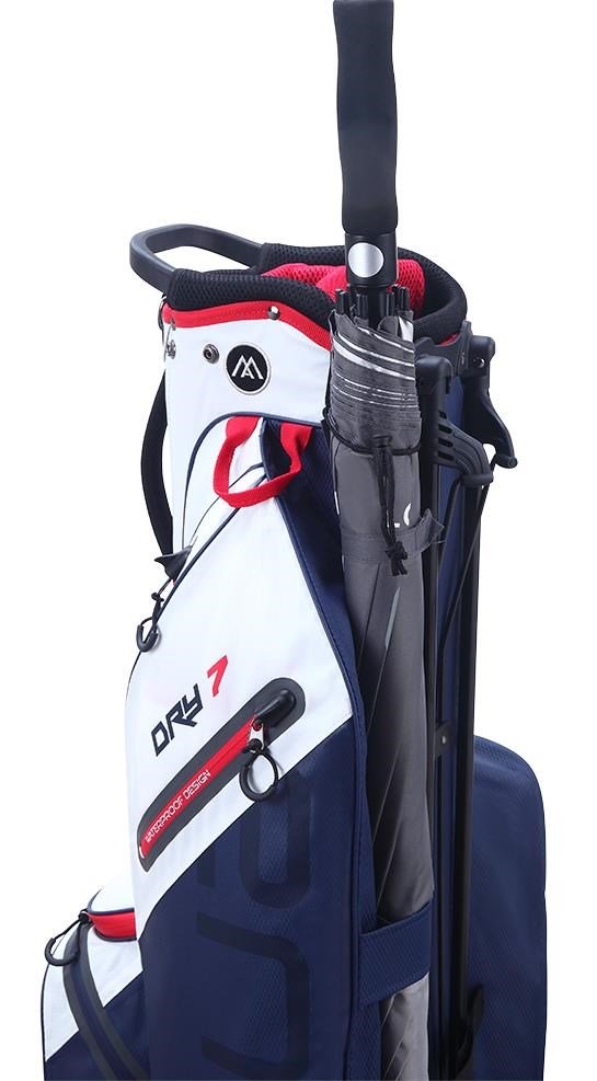 Big Max AQUA Seven G stand bag, blanco/marino/rojo