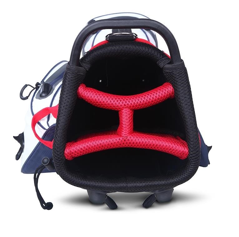 Big Max AQUA Seven G stand bag, blanco/marino/rojo