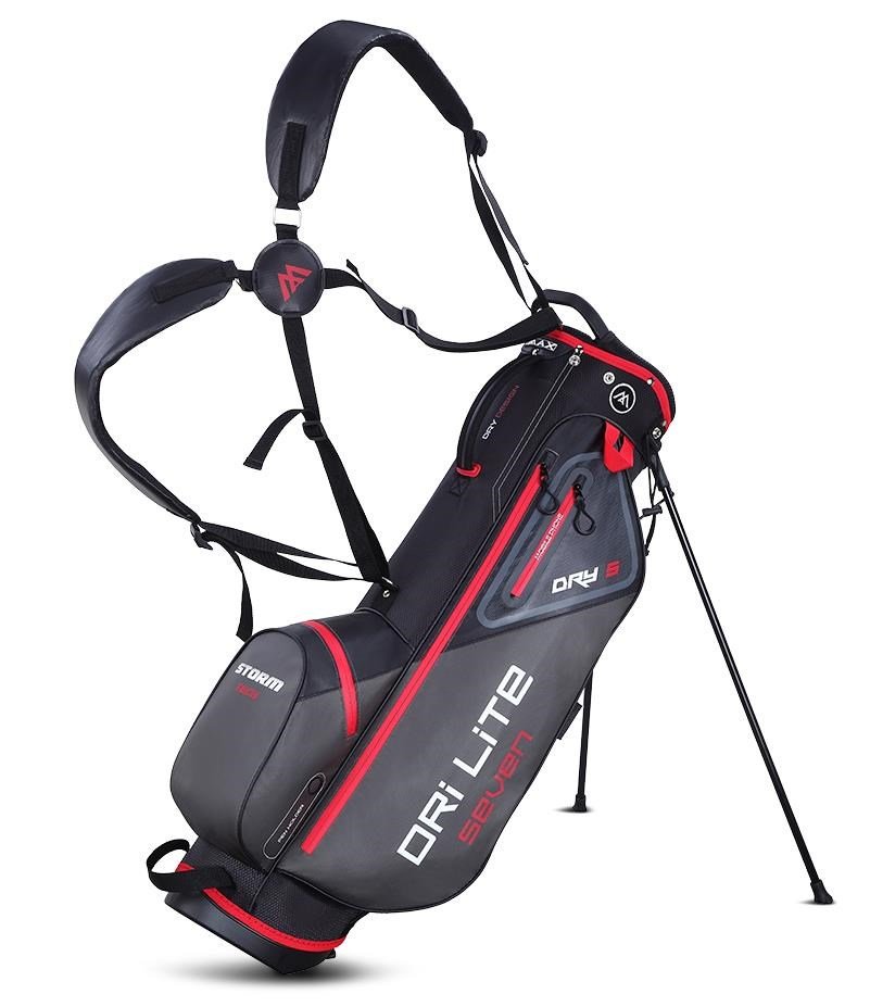 Big Max Dri Lite Seven G stand bag, negro/rojo