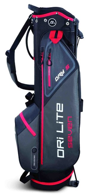 Big Max Dri Lite Seven G stand bag, negro/rojo