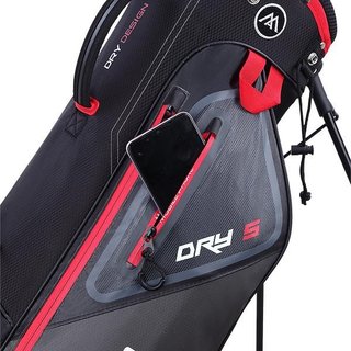Big Max Dri Lite Seven G stand bag, negro/rojo