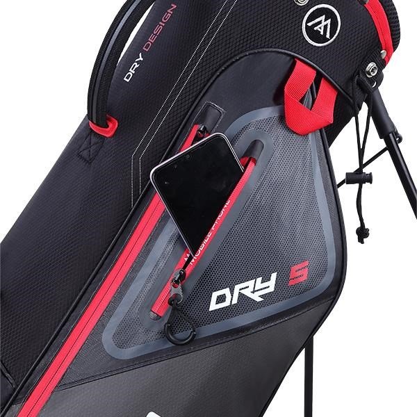 Big Max Dri Lite Seven G stand bag, negro/rojo