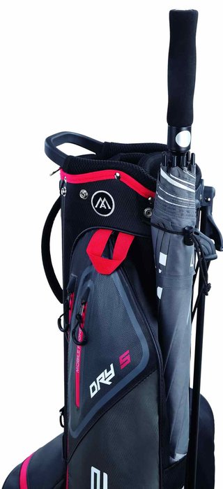 Big Max Dri Lite Seven G stand bag, negro/rojo