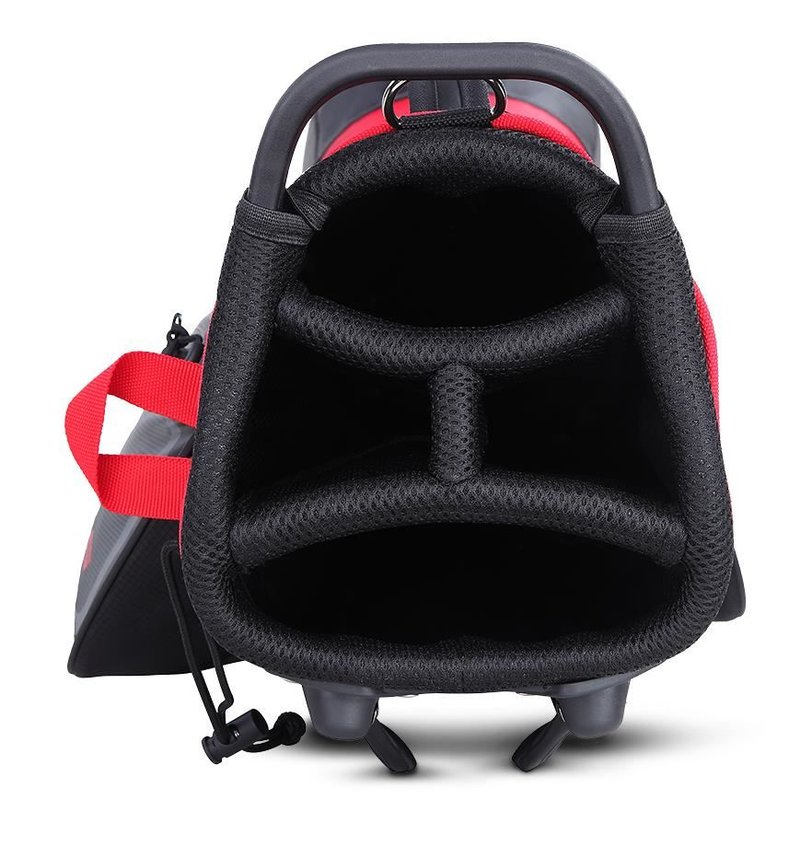 Big Max Dri Lite Seven G stand bag, negro/rojo