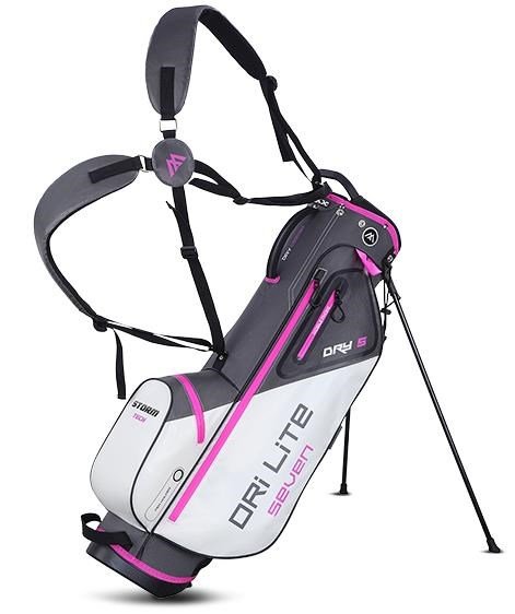 Big Max Dri Lite Seven G stand bag, carbón/fucsia/blanco
