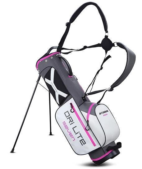 Big Max Dri Lite Seven G stand bag, carbón/fucsia/blanco