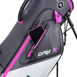 Big Max Dri Lite Seven G stand bag, carbón/fucsia/blanco