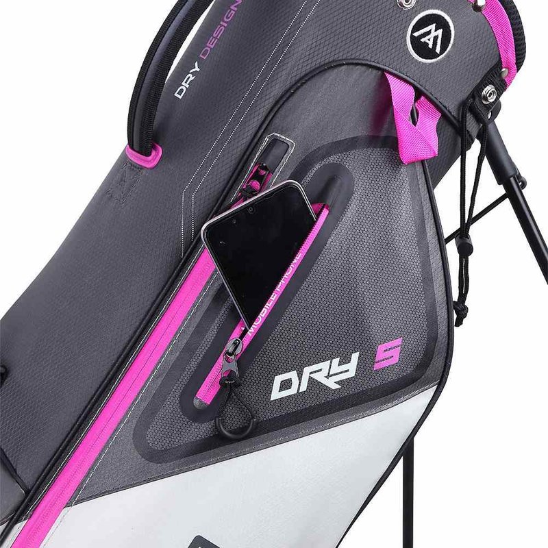 Big Max Dri Lite Seven G stand bag, carbón/fucsia/blanco