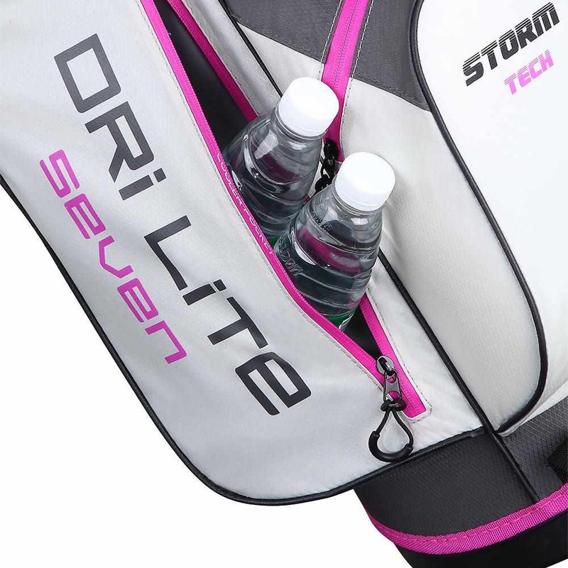 Big Max Dri Lite Seven G stand bag, carbón/fucsia/blanco
