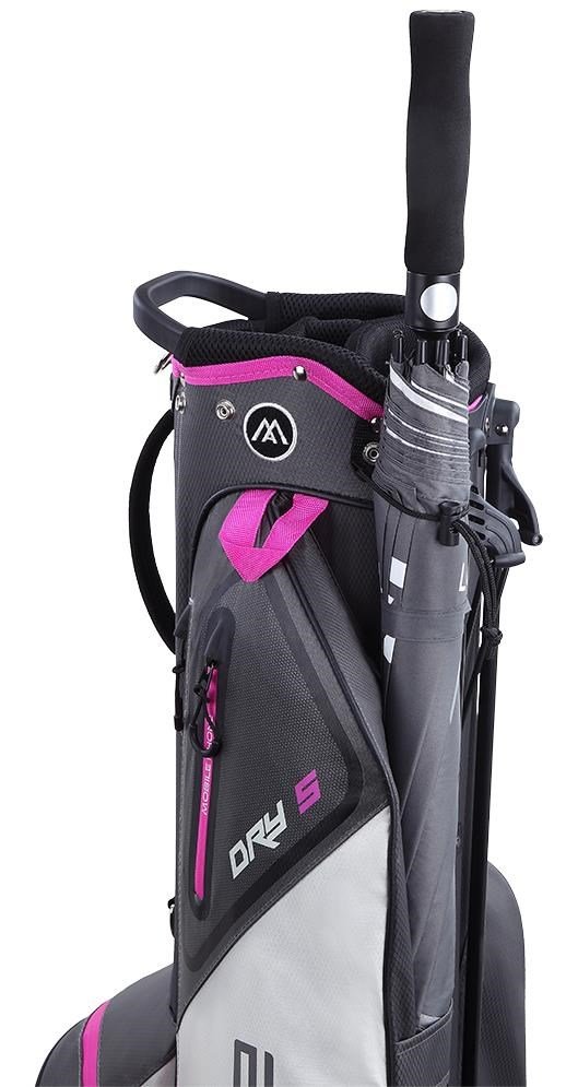 Big Max Dri Lite Seven G stand bag, carbón/fucsia/blanco
