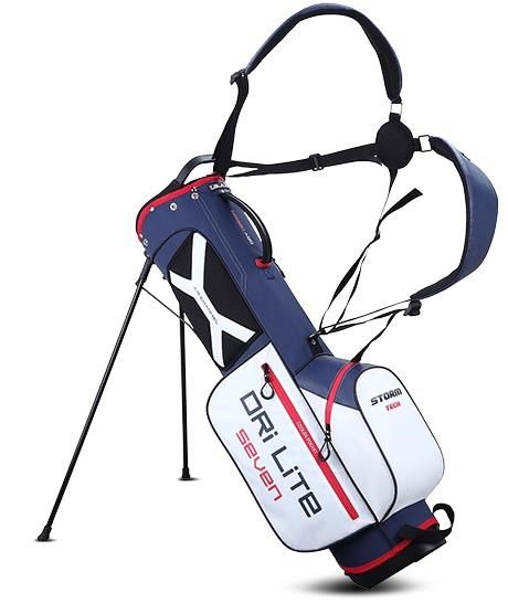 Big Max Dri Lite Seven G bolsa de golf stand, blanco/marino/rojo