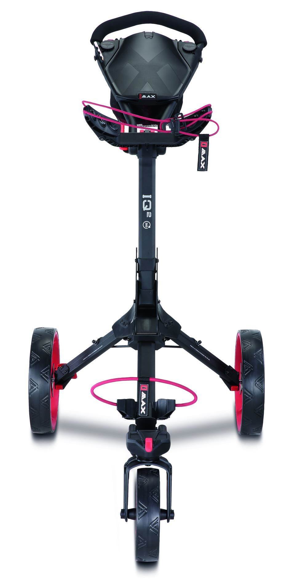 Big Max IQ2 360 carrito de golf manual, negro/rojo